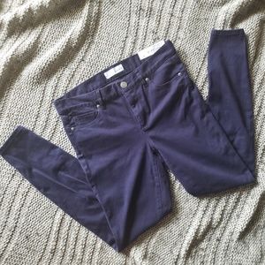 NWT LOFT Navy Blue Legging Pants 4P 27